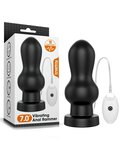 Love Toy - King Size Vibrating Anal Rammer 18 cm - Zwart