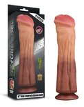 Love Toy - Dildo met Aderen 30 cm - Nude/Bruin