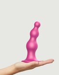Strap-On-Me - Dildo Plug Beads Maat L - Metallic Roze