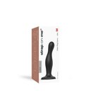 Strap-On-Me - Dildo Plug Curvy Maat M - Zwart