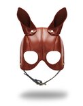 Liebe Seele - Leren Masker met Oren - Zwart, Bruin & Goud