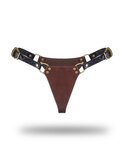 Liebe Seele - Leren Slip - Zwart, Bruin & Goud