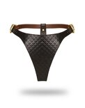 Liebe Seele - Leren String - Zwart, Bruin & Goud