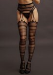 Jarretel Panty Gestreept - One Size