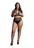 Duo Net Key-Hole Bh Set - Plus Size