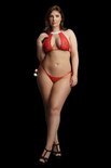 Snow Angel Kerstlingerie Setje - Plus Size