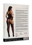 Jarretel Bodystocking met Strass - Plus Size