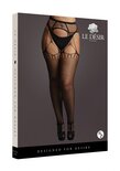 Jarretel Panty met Scheuren - Plus Size