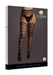 Jarretel Panty Gestreept - Plus Size