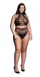 Carpo XLVI - Tweedelige Set met Col, Crop Top en Slip - Plus Size