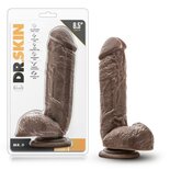 Dr. Skin - Mr. D. Dildo Met Zuignap 21 cm - Chocolate