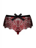 Redessia Kanten Slip - Rood/Zwart