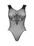Sexy Body Met Open Kruis Curvy - Zwart