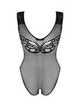 Sexy Body Met Open Kruis Curvy - Zwart