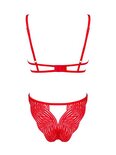 Mellania BH Set Met Sexy String - Rood
