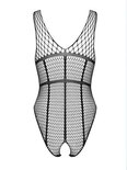 Stretchbody open kruis - zwart