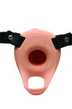 Realistische Vibrerende Siliconen Penis Sleeve - Beige
