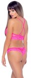 Kanten BH Set - Roze