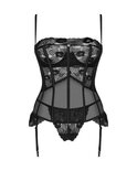 Serena Love - Korset en String - Zwart