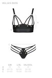 Malwia Strappy BH set - Zwart