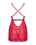 Lacelove Sexy Babydoll en String - Rood
