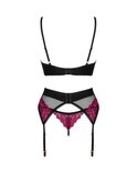 Obsessive - Rosenty 3-Delige Set - Zwart/Paars