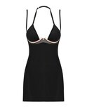 Selinne Sexy Babydoll Met String - Zwart
