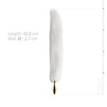 Kleine goudkleurige buttplug met witte vossenstaart