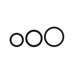 Cockring set - drie maten - zwart