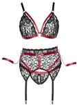 BH Bondage Jarretel Set - Zwart
