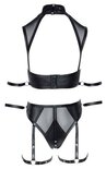 BH-set Bondage met bandjes - Zwart