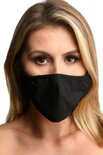 Mouth-Full Dildo Gezichtsmasker - Zwart