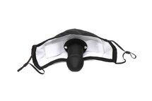 Mouth-Full Dildo Gezichtsmasker - Zwart