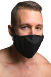 Mouth-Full Dildo Gezichtsmasker - Zwart