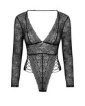 Merlys Elegante Body met Lange Mouwen