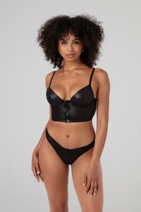 Zipper Bustier & String Xenna