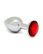 Rimba - Buttplug KLEIN met kristal, massief  (unisex)