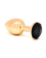 Rimba - GOUDEN Buttplug KLEIN met kristal (unisex)