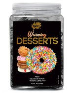 WET Warming  Desserts Fresh Delicious Donuts 144 x 10ml. pouch Counter Bowl display