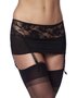 Amorable by Rimba - Slip met Jarretels en Kousen - One Size - Zwart