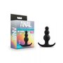 Anal Adventures Platinum - Beaded Anaal Plug - Zwart