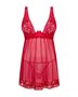 Lacelove Sexy Babydoll en String - Rood