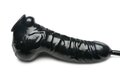 Guzzler Realistische Latex Penis Sleeve Met Slang - Zwart