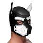 Spike Puppy BDSM Hood - Zwart/Wit