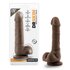 Dr. Skin - Realistische Dildo Met Zuignap 20 cm - Chocolate_