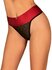 Tienesy String Met Sexy Strik - Zwart/Rood_